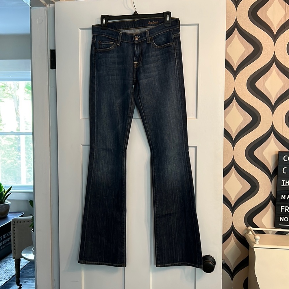 EUC 7 for all mankind bootcut denim - size 26 / inseam 34